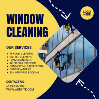 Purple Modern & Minimal Window Cleaning Pos Instagram template