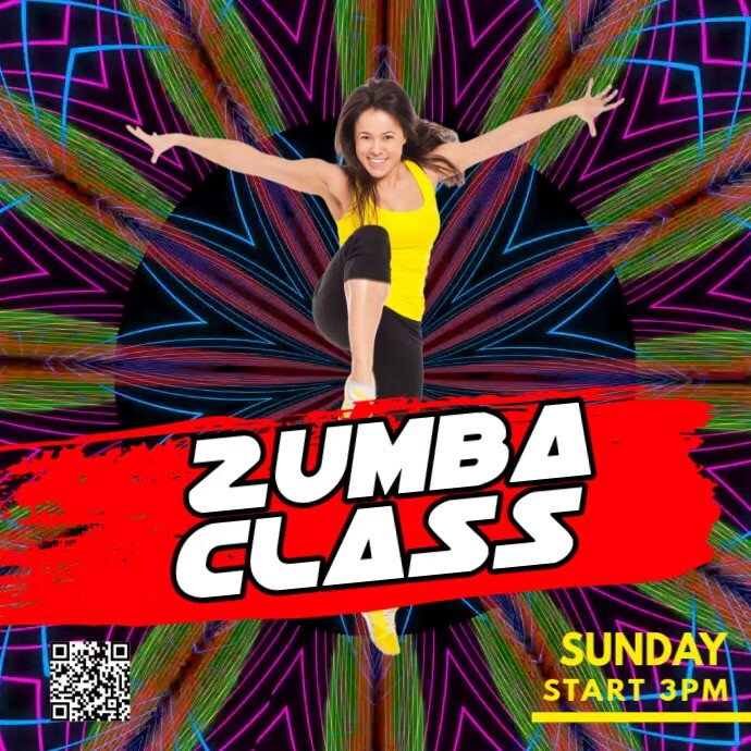 Purple Modern & Minimal Zumba Classes Pos Instagram Template | PosterMyWall