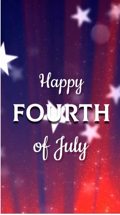 Purple Modern & Minimal 4th Of July Instagram template