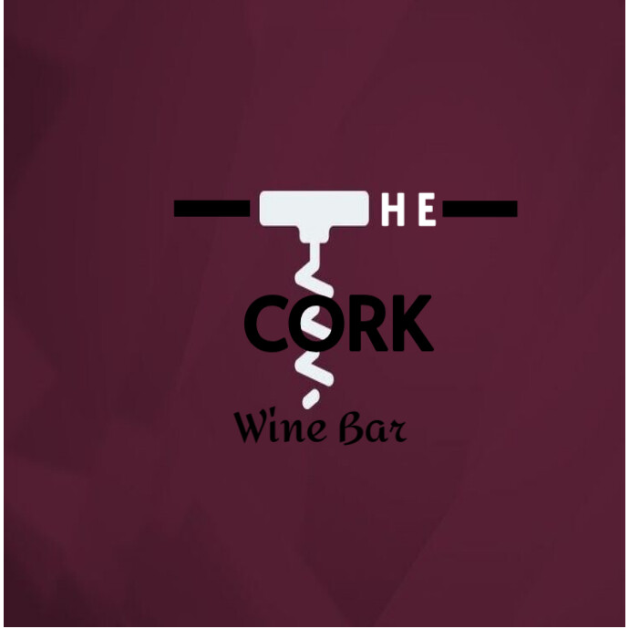 Purple Modern & Minimal Cork Wine Bar Logo Design Template  Logo Logotyp