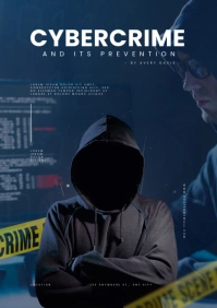 Purple Modern & Minimal Cybercrime A4 template