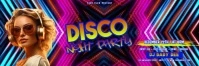 Purple Modern & Minimal Disco Night Party Tajuk Twitter template