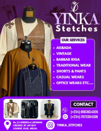 Purple Modern & Minimal Fashion Design Flyer  Flyer (us Letter) template