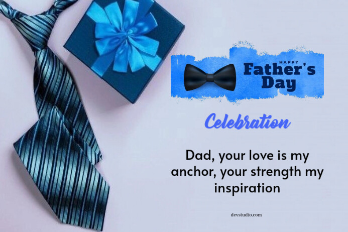 Purple Modern & Minimal Father's Day Card Label 标签 template