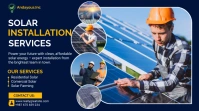 Purple Modern & Minimal Solar Installation Di Digital Display (16:9) template