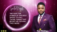 Purple Modern & Minimal Sunday Sermon Highlights  Digital Display (16:9) template