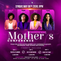 Purple Mother's Conference Instagram Post Video template