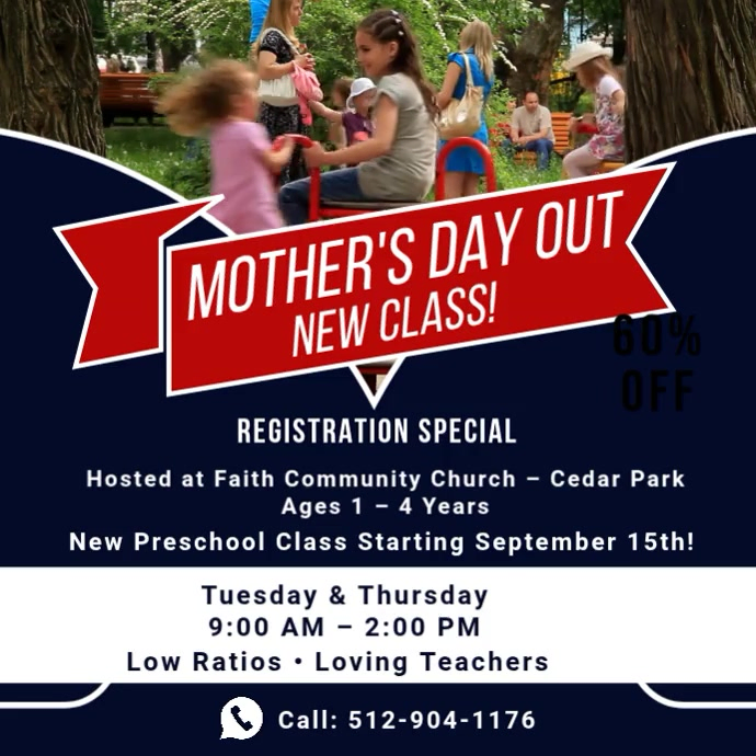 Day Out Program Copy of Purple Mother's Day Out Program Instagram Post Video | PosterMyWall