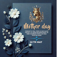 Purple  Mother Day  Instagram Post template