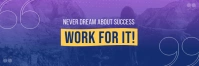 Purple Motivational Twitter Header Twitter-Kopfzeile template