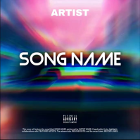 Purple Muscle Cars Motion Album Cover Pochette d'album template