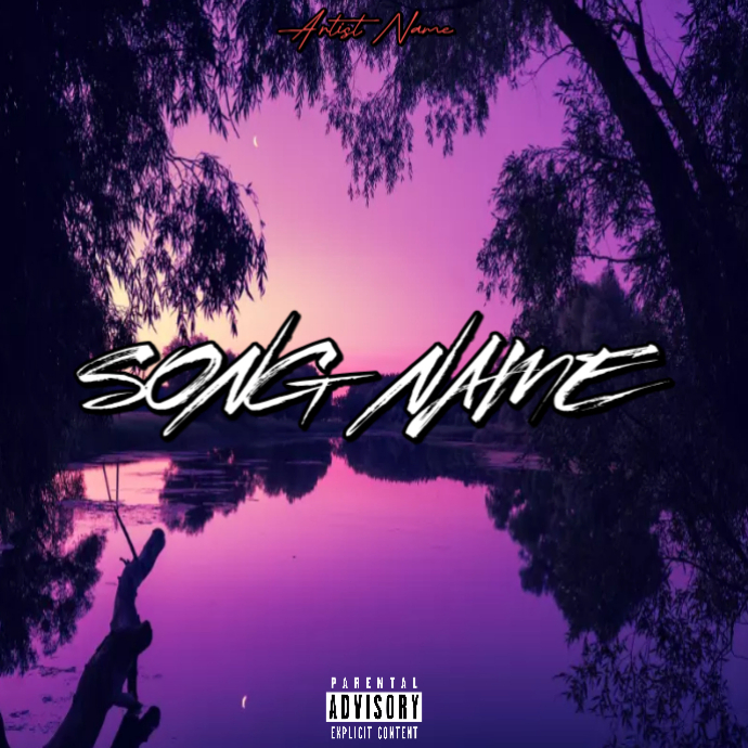 Purple Music Album Cover Album Cover Template | PosterMyWall