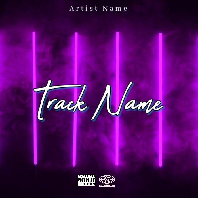 Purple Music Album Cover Album Cover Video Template | PosterMyWall