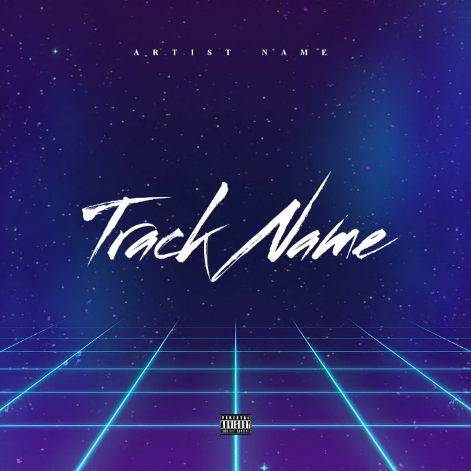 Purple Music Album Cover Album Cover Video Template | PosterMyWall