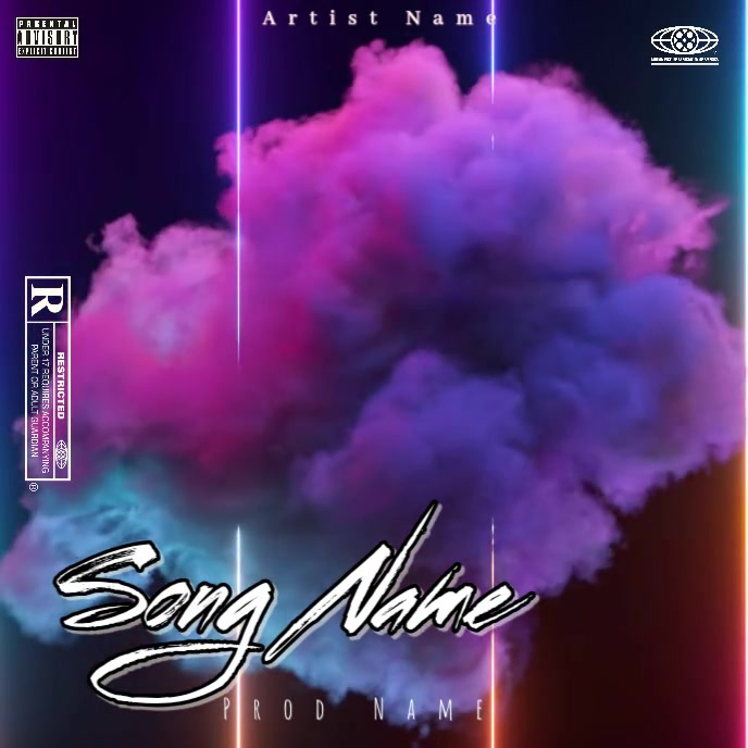 Purple Music Album Cover Album Cover Video Template | PosterMyWall