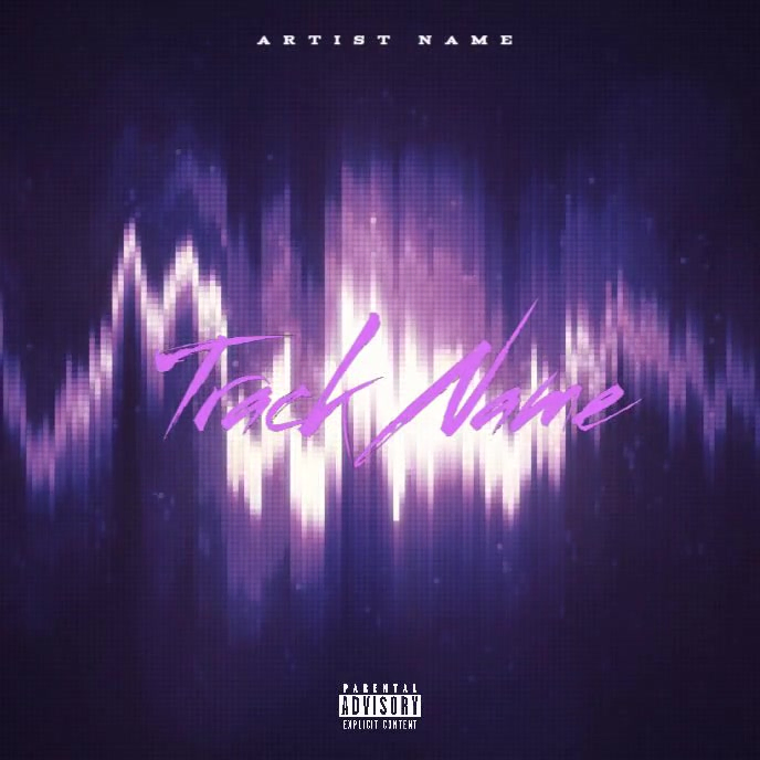 Purple Music Album Cover Album Cover Video Template | PosterMyWall
