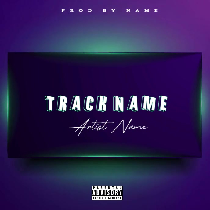 Purple Music Album Cover Album Cover Video Template | PosterMyWall