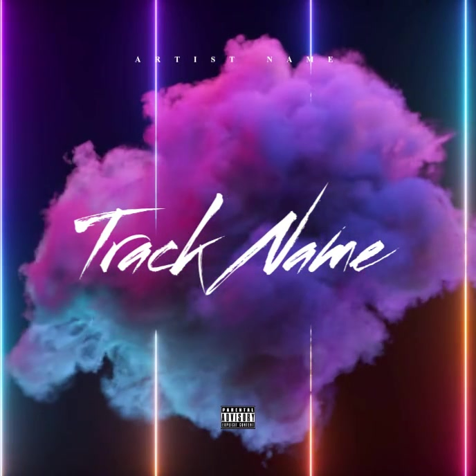 Purple Music Album Cover Album Cover Video Template | PosterMyWall