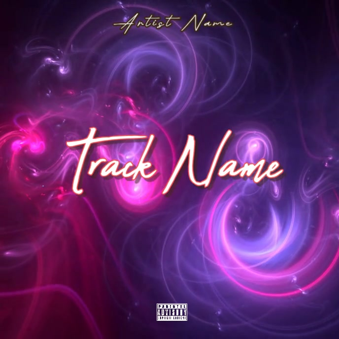 Purple Music Album Cover Album Cover Video Template | PosterMyWall