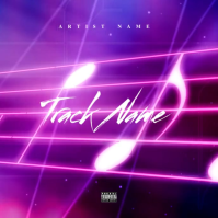 Purple Music Album Cover Album Cover Video ปกอัลบั้ม template