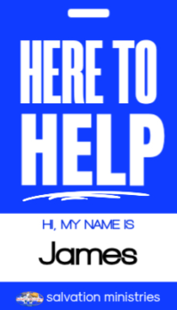 Purple Name Tag Visitkort Template