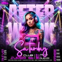 Ungu After Work Party Сообщение Instagram Template