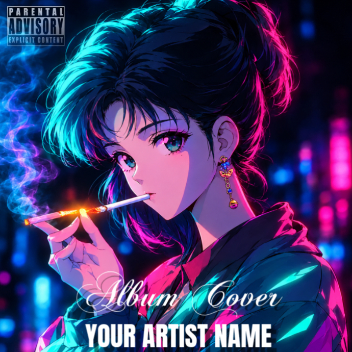 Anime Album Cover Album Covers Template | PosterMyWall