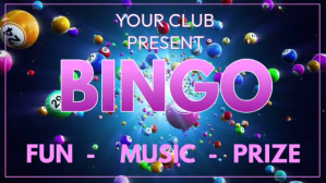 Purple Neon Bingo Fun Game Youtube Thumbnail YouTube-Miniaturansicht template