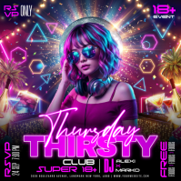 Lilla Club Event Instagram Post Template