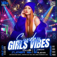 Purple Club Night Event Pos Instagram Template