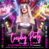 Preto Club Party Iphosti le-Instagram Template