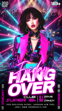 Lilla Club Party Instagram Story Template