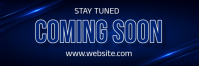 Пурпурный Coming Soon Announcement Email Header Template