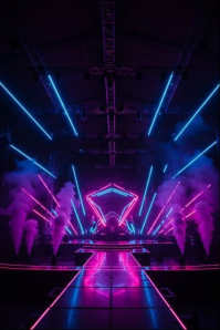 Lilla Concert Stage Poster Template