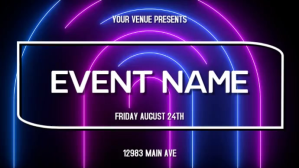 Purple Event Promotion Digitalt display Template