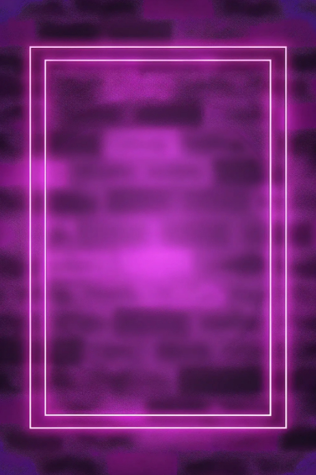 Purple Neon Frame Poster Template | PosterMyWall