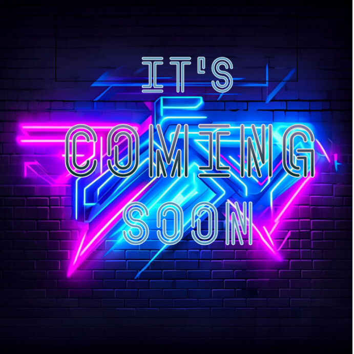 Purple neon futuristic expectation Instagram Template | PosterMyWall