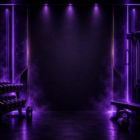Morado Gym and Fitness Publicación de Instagram Template