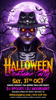 Lila Halloween Costume Party Instagram Story Template
