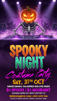 Ungu Halloween Costume Party Instagram Story Template