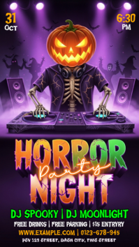 Lilla Halloween DJ Party Instagram Story Template
