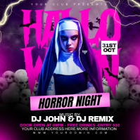 Morado Halloween Party Instagram-opslag Template