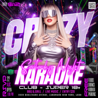 Roxo Karaoke Night Event Instagram Post Template