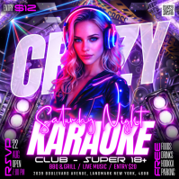 Ungu Karaoke Night Iphosti le-Instagram Template