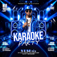 Black Karaoke Party Iphosti le-Instagram Template