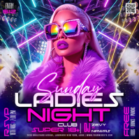 Lila Ladies Night Club Event Instagram Post Template