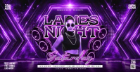 Purple Ladies Night Event Facebook Event Cover Template