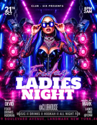 Ungu Ladies Night Event Flyer Template
