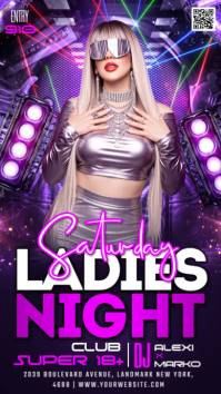Morado Ladies Night Event История на Instagram Template