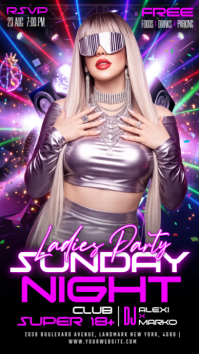 Roxo Ladies Night Party Instagram Story Template